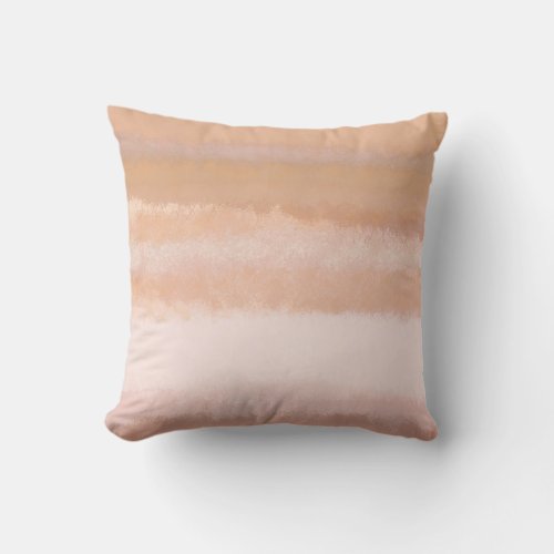 Modern Minimal Colorful Watercolor Lines Throw Pillow