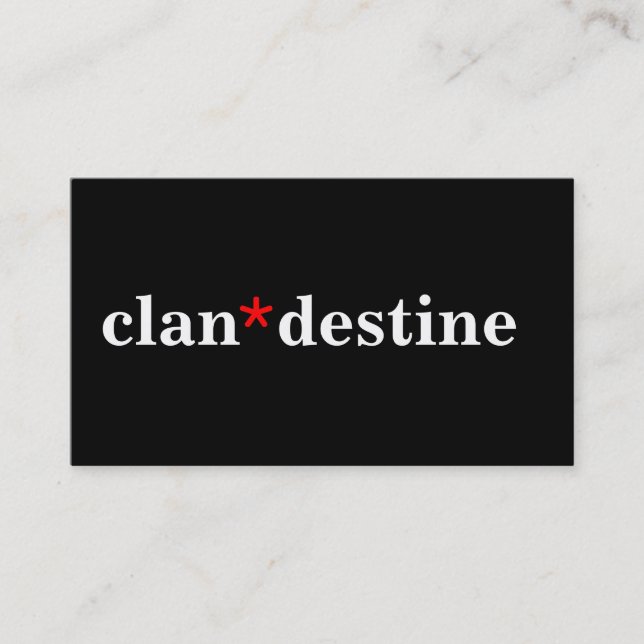 Modern Minimal Colors Business Card (Front)