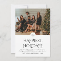 Modern Minimal Company Logo Photo Christmas