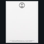 Modern Minimal Corporate Business Logo Letterhead<br><div class="desc">A classy modern minimal business logo design with your business details. Perfect for small and large corporate businesses. Professional and clean design.</div>