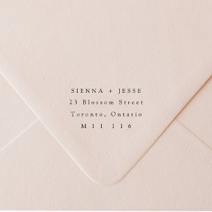 Modern Minimal Couples Return Address Self-inking Stamp