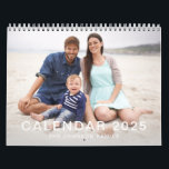 Modern Minimal Custom Family Pictures Photo Calendar<br><div class="desc">Modern Minimal Custom Family Pictures Photo Calendar.</div>