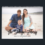 Modern Minimal Custom Family Pictures Photo Calendar<br><div class="desc">Modern Minimal Custom Family Pictures Photo Calendar.</div>