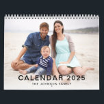 Modern Minimal Custom Family Pictures Photo Calendar<br><div class="desc">Modern Minimal Custom Family Pictures Photo Calendar.</div>