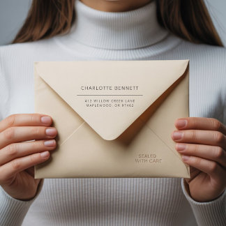 Modern Minimal Custom Return Address Self-inking Stamp