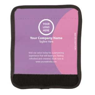 Modern Minimal Customizable Branded Business Logo Luggage Handle Wrap