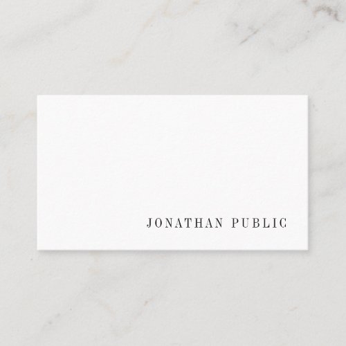 Modern Minimal Design Template Professional Cool Business Card