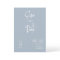 Modern Minimal Dusty Blue Boho Save the Date Photo