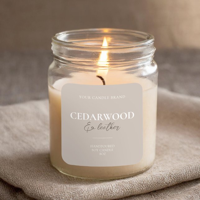 Modern Minimal Elegant Candle Label (Creator Uploaded)