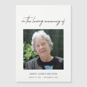 MODERN MINIMAL ELEGANT PHOTO SYMPATHY MEMORIAL