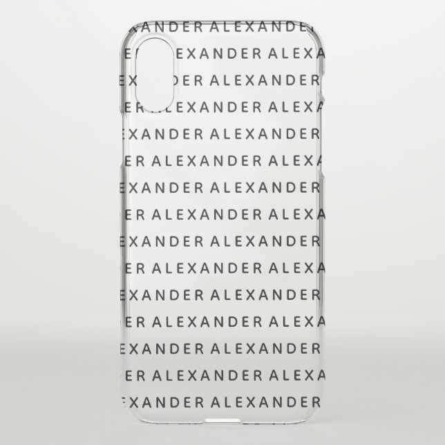Modern minimal elegant script text name case (Back)