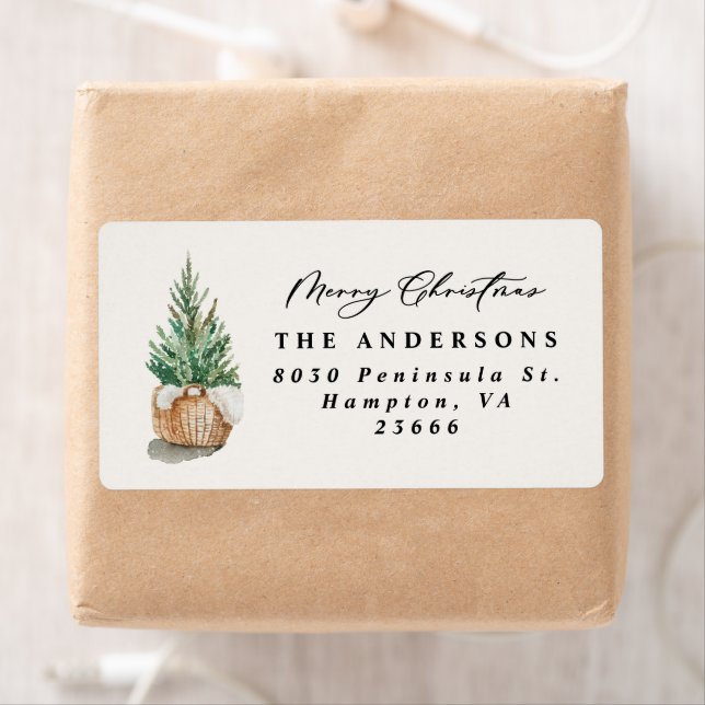 modern minimal elegant simple winter  label (Insitu)