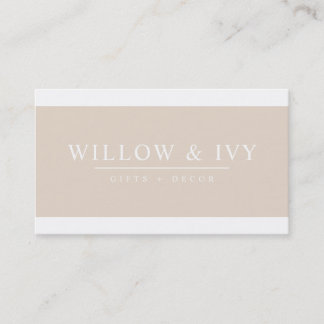 MODERN MINIMAL elegant strip simple pale skin Business Card