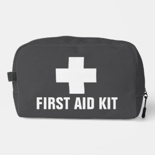 Modern Minimal Emergency First Aid Identification Dopp Kit