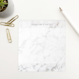 Modern Minimal Faux Marble Texture Look With Text Notepad