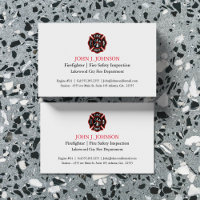 Modern Minimal Firefighter | Fire Inspector White