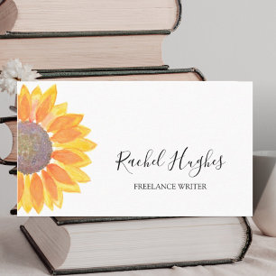 Modern Minimal Freelance Writer Business Card
