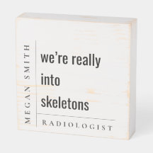 Modern Minimal Funny Motivational Radiologist Gift