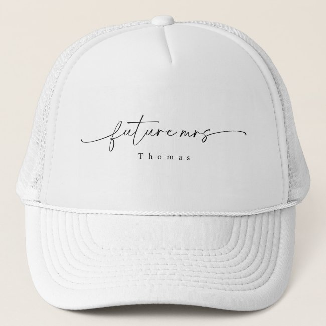 Modern Minimal Future Mrs. Trucker Hat