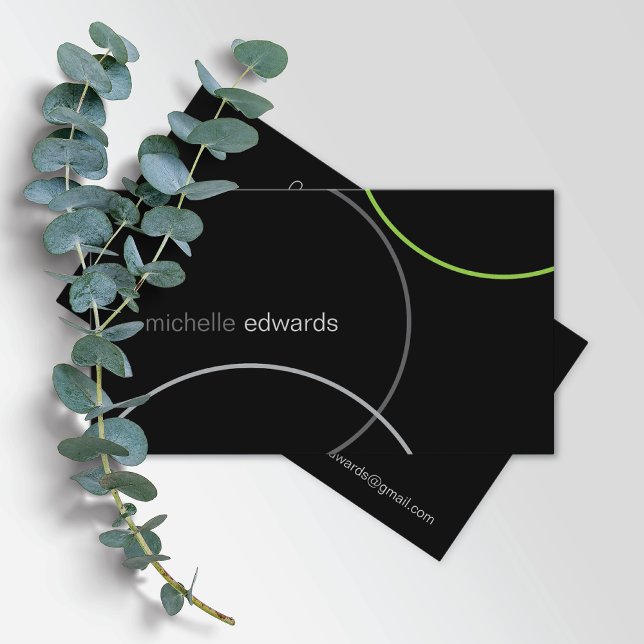 Modern Minimal Geometric Abstract Manager Business Card (Creator Uploaded)