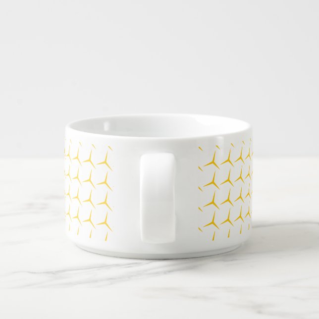 Modern Minimal Gold Geometric Pattern Coffee Mug (Back)
