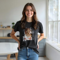 Modern Minimal Grad Typography Class of 2022 Photo Tri-Blend Shirt