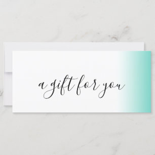 Modern minimal gradient mint white makeup & hair