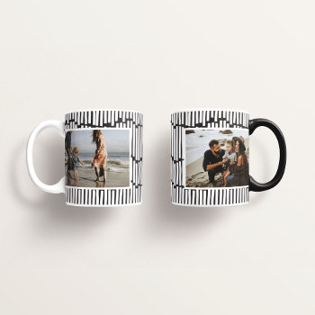 Modern Minimal Graphic 2 Photo Black And White Coffee Mug by COFFEE_AND_PAPER_CO at Zazzle