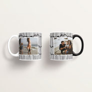 Modern Minimal Graphic 2 Photo Black And White Coffee Mug at Zazzle