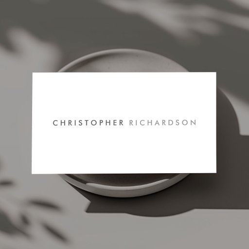 Customizable MODERN &amp; MINIMAL No. 5 Business Card