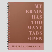 Modern minimal green and pink typography journal