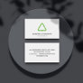 Modern Minimal Green Eco Recycle Professional Business Card
