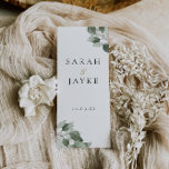 Modern Minimal Green Leaf Wedding Ceremony Program<br><div class="desc">Modern Minimal Green Leaf Wedding Ceremony Program
See matching collection in our store. One of our most popular wedding collections.</div>