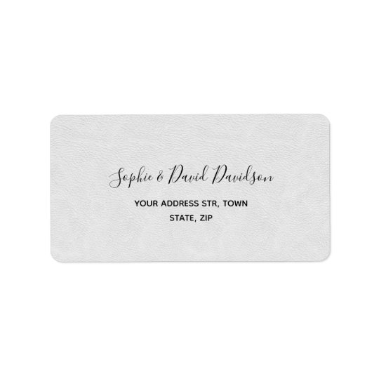 Modern Minimal Handwriting Wedding Label