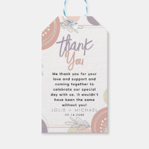 Modern Minimal Heart Boho Baby Shower Gift Tags