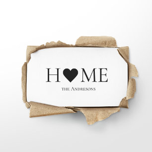 Modern Minimal Home Family Personalized Gift Business Card