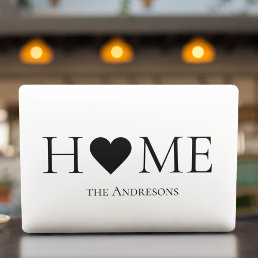 Modern Minimal Home Family Personalized Gift HP Laptop Skin