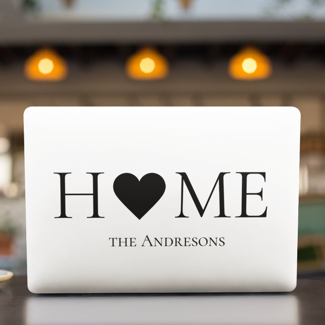 Modern Minimal Home Family Personalized Gift HP Laptop Skin (Creator Uploaded)