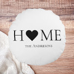Modern Minimal Home Family Personalized Gift Round Pillow<br><div class="desc">Welcome to our Modern Minimal Home Family collection on Zazzle – the perfect destination for personalized gifts that elevate your home and celebrate family bonds. Our thoughtfully curated selection of products seamlessly blends contemporary design with the warmth of family,  creating a unique and stylish touch for your living spaces.</div>