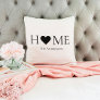 Modern Minimal Home Family Personalized Gift Throw Pillow