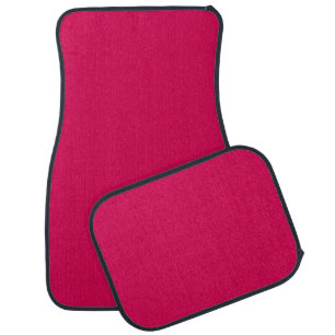 Modern Minimal Hot Pink Solid Color Car Floor Mat