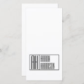 Modern Minimal Initials & Name Logo (Front/Back)