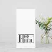 Modern Minimal Initials & Name Logo (Standing Front)