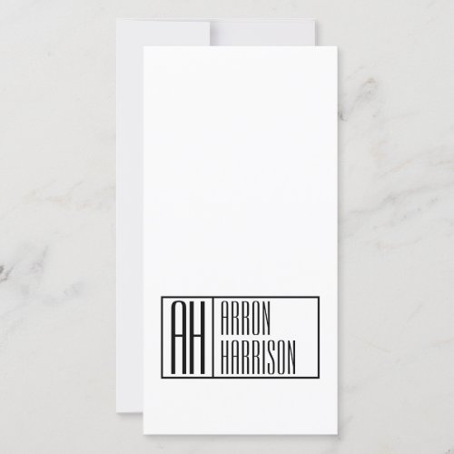 Modern Minimal Initials  Name Logo