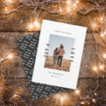 Modern minimal joy and love 1 photo holiday<br><div class="desc">Modern minimal joy and love photo holiday card. Colors can be changed.</div>