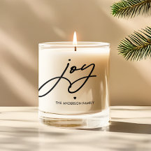 Modern Minimal Joy Handwritten Script Personalized