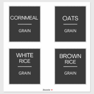 Modern Minimal Kitchen Pantry Storage Labels