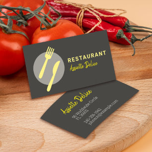 Modern Minimal Logo Kitchen Business & Restaurant Card