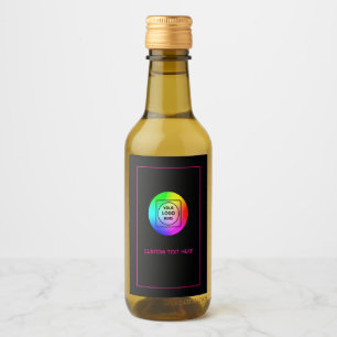 Modern Minimal Logo Text Business Promo QR label