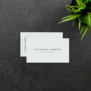 Modern Minimal Luxury Boutique QR CODE Business Ca Card
